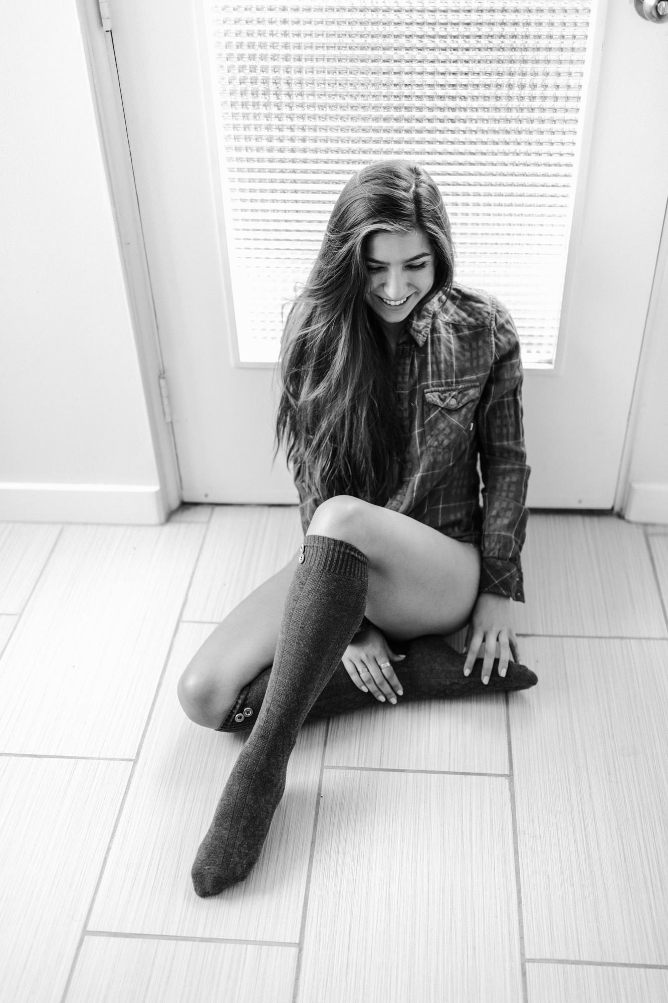 laughing socks girl vancouver victoria montreal boudoir photographer