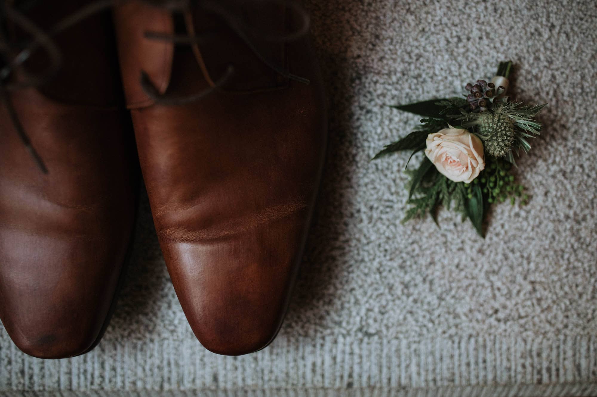 details wedding groom shoe